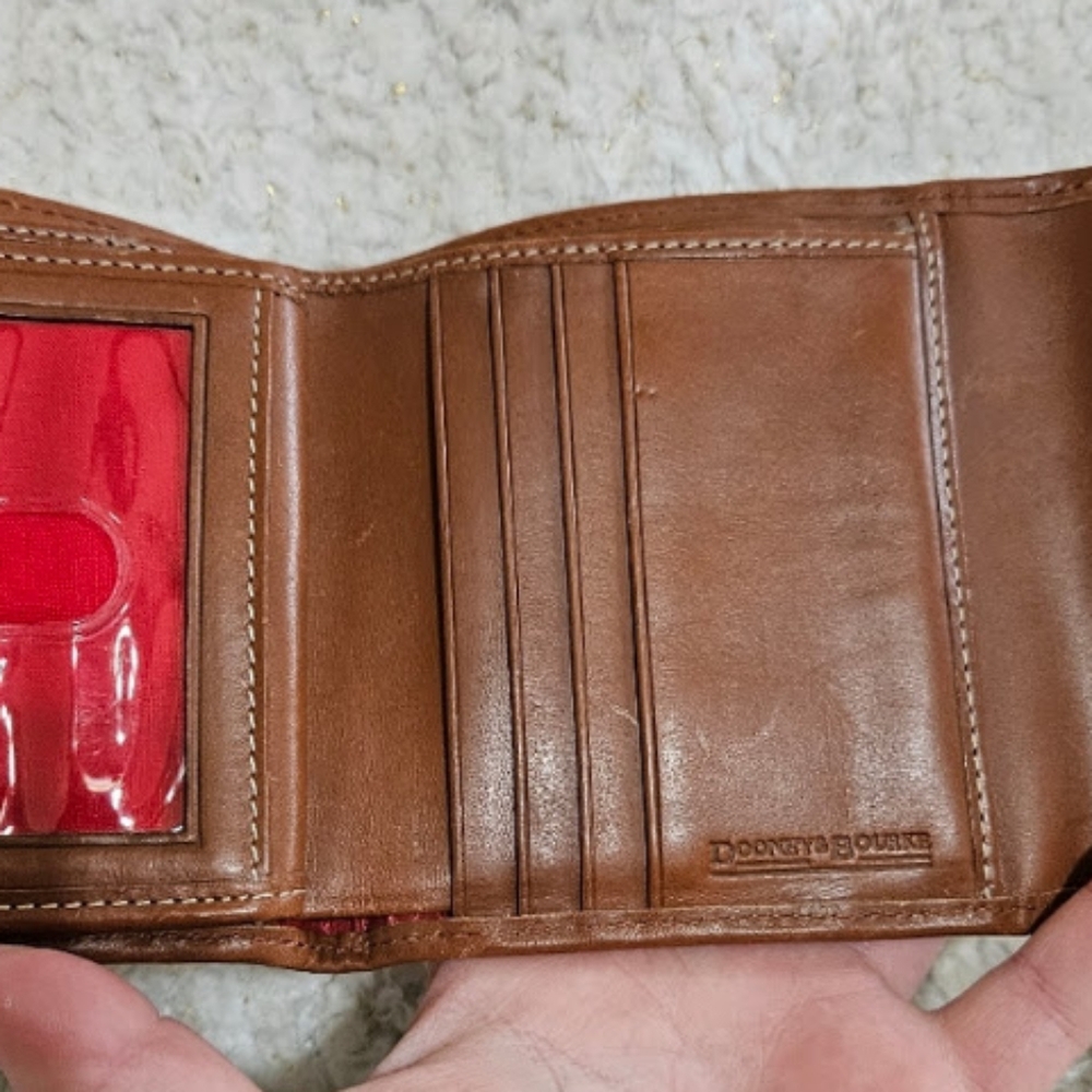 Dooney & Bourke Vintage Monogram Double Snap Wallet with Coin Zip. Rare - Picture 11 of 15